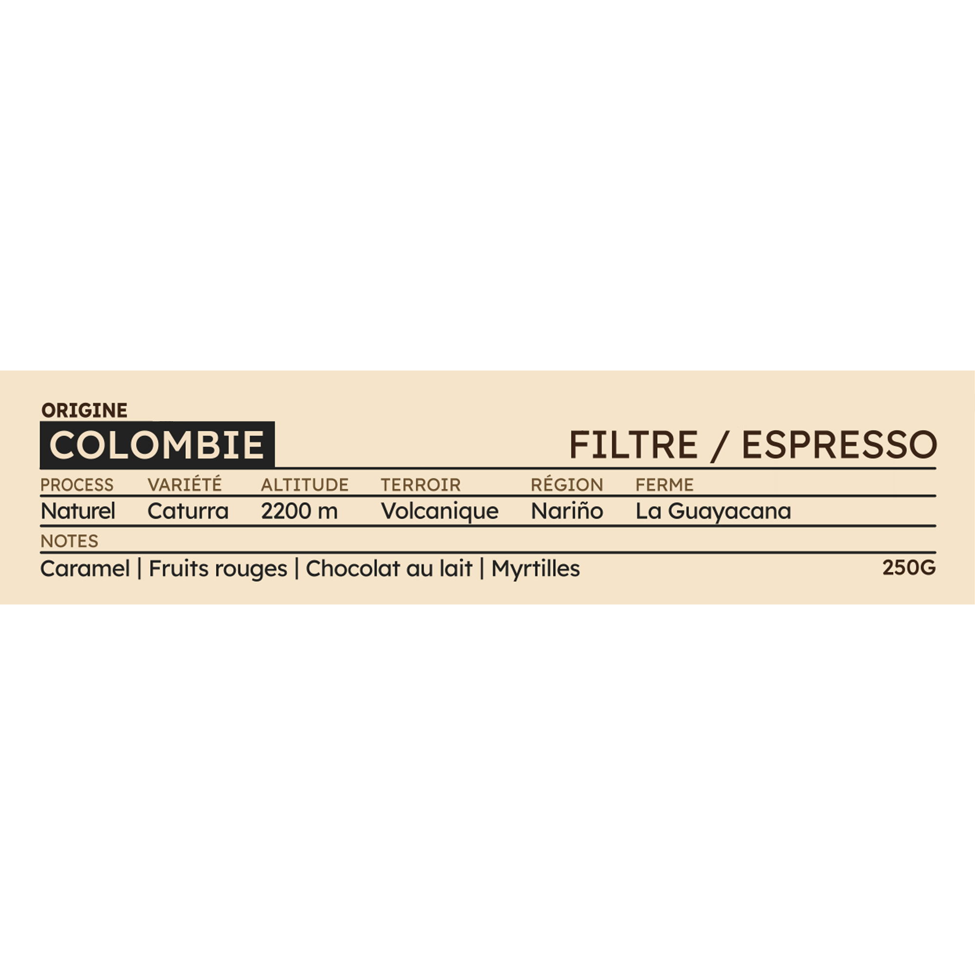 COLOMBIE / CATURRA