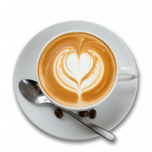 Cappuccino avec latte art servi au café Noly Saint-Germain-en-Laye café de spécialité